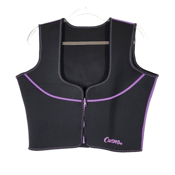 CURVES ZIP FRONT ATHLETIC VEST - Picture 1 of 5
